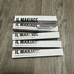 iL Makiage Black Card Waterproof Liquid Eyeliner New in Box x5